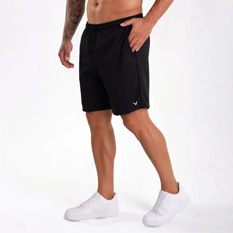 Detalhe do short tactel preto